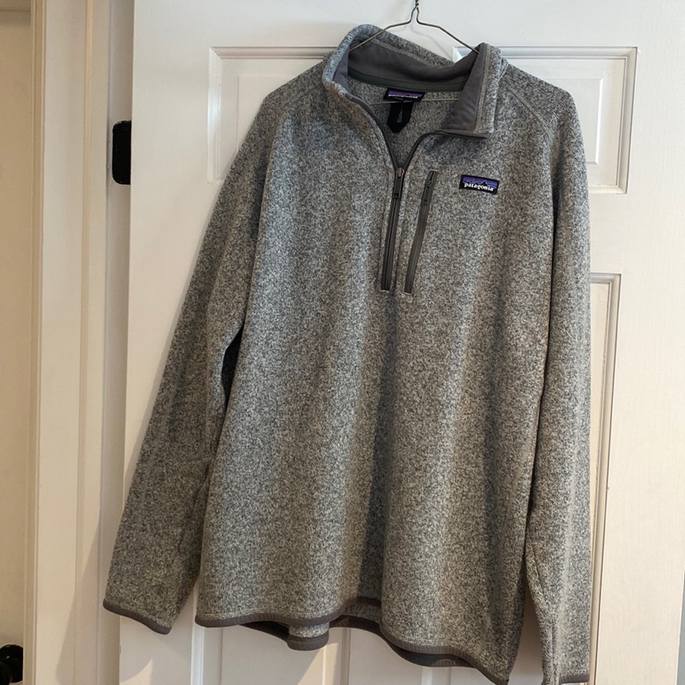 Patagonia 1/4 zip Better Sweater Birch White Grey Men’s XL